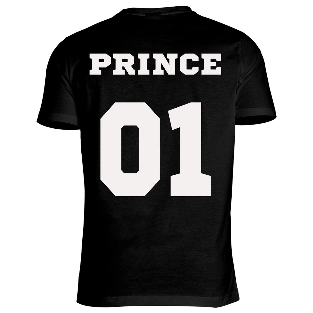 koszulka meska tyl czarna princess prince