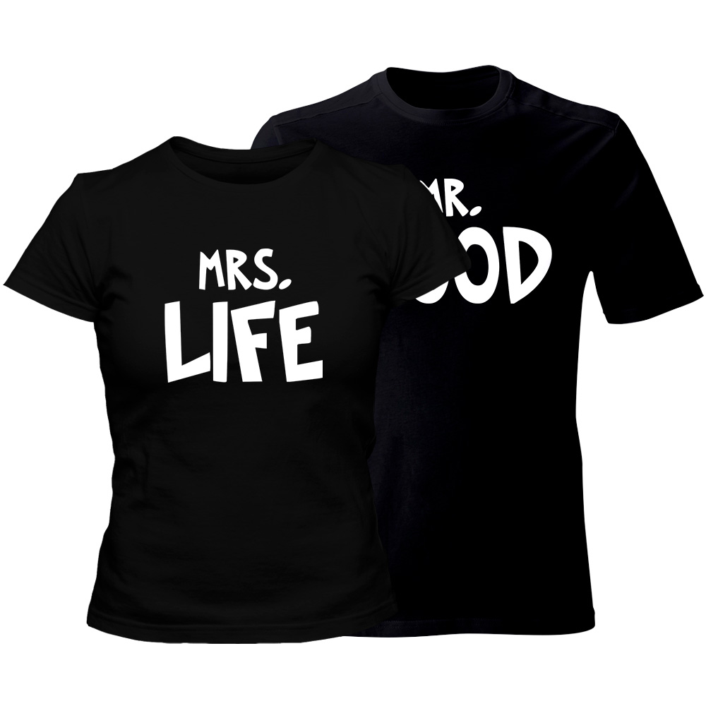 zestaw koszulek czarnych good life