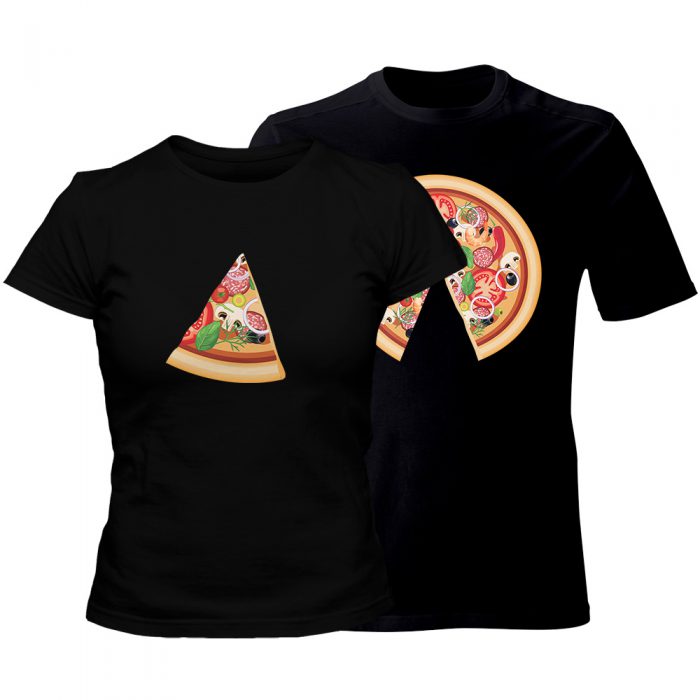 zestaw koszulek czarnych pizza