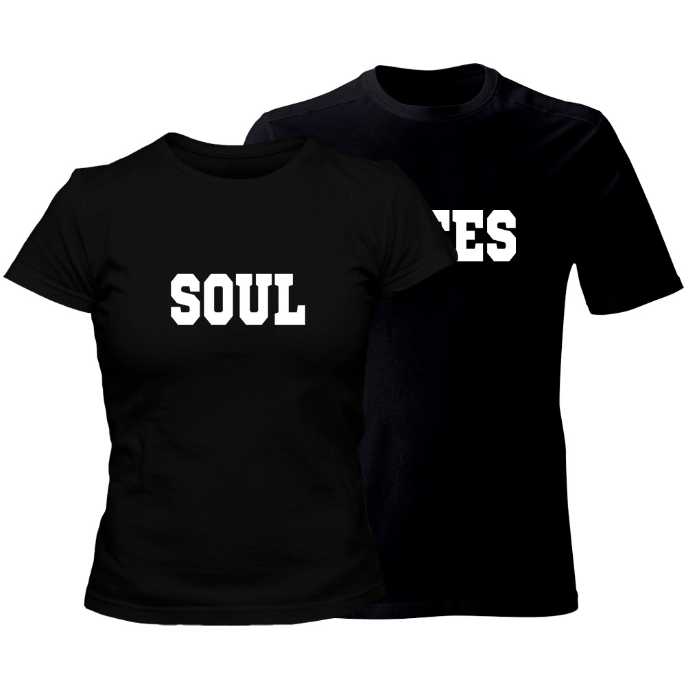 zestaw koszulek czarnych soul mates