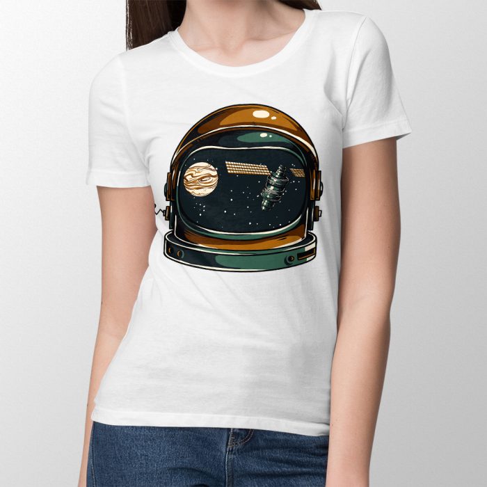 koszulka damska biala astronauta