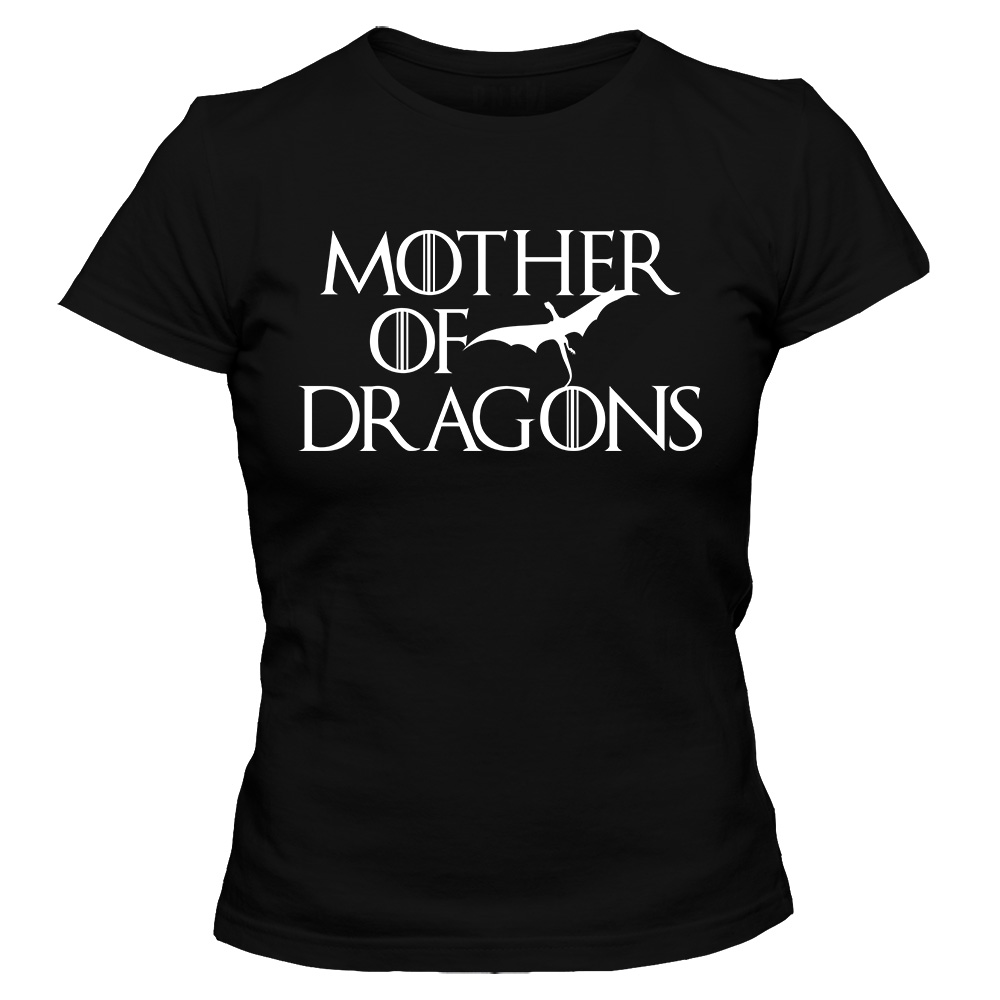 koszulka damska czarna mother of dragons