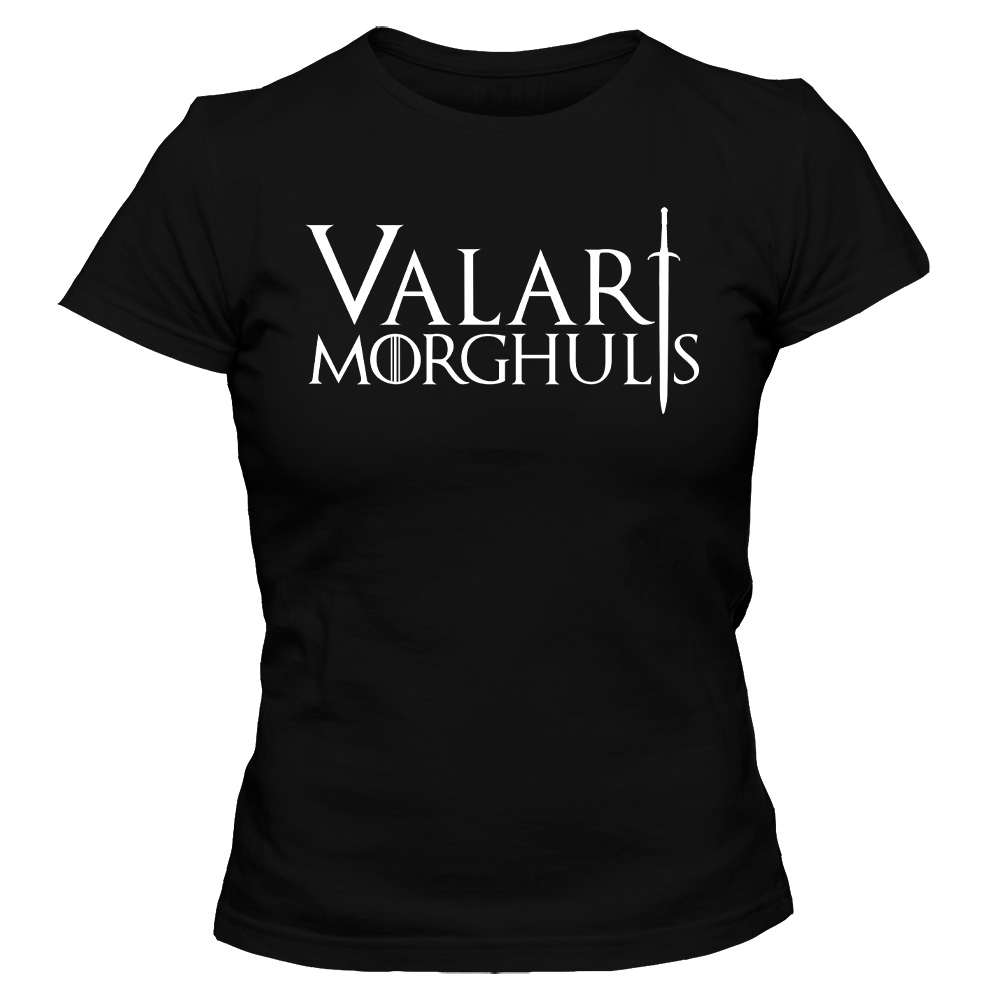 koszulka damska czarna valar morgulis