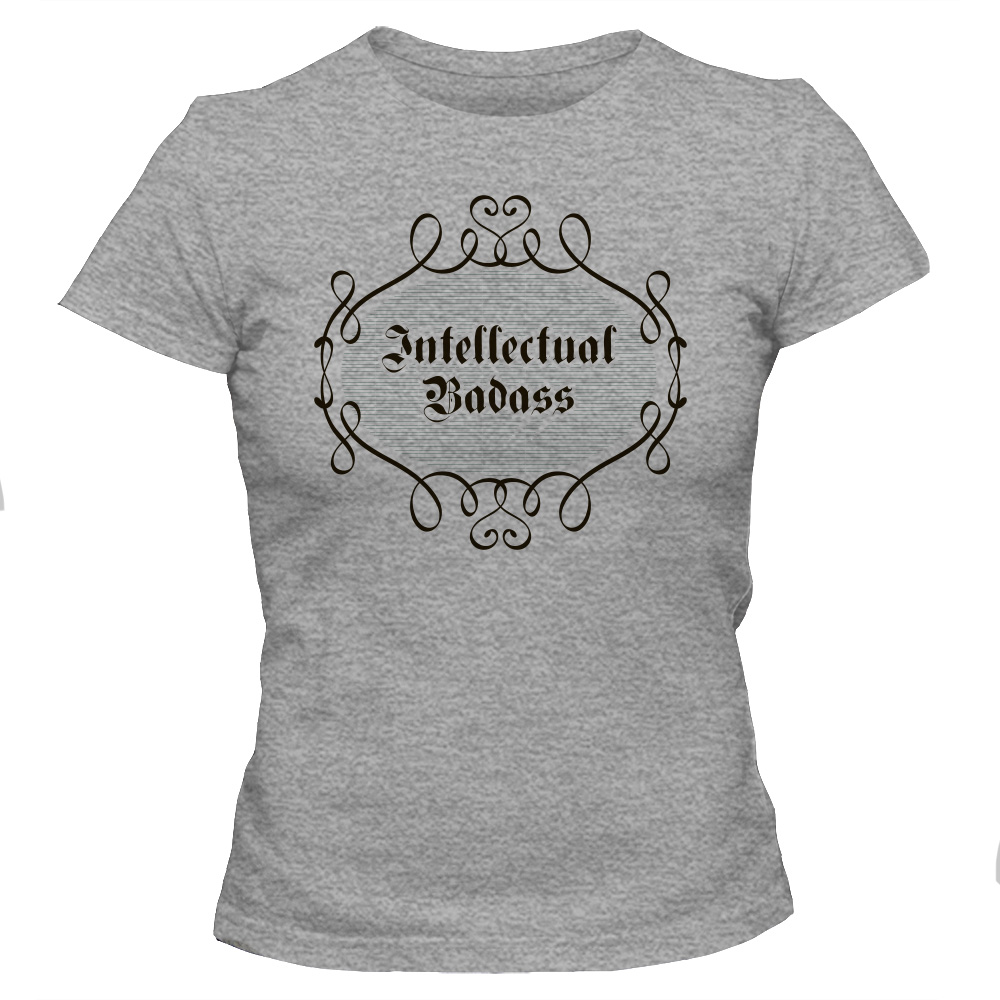 Koszulka damska z nadrukiem INTELLECTUAL BADASS
