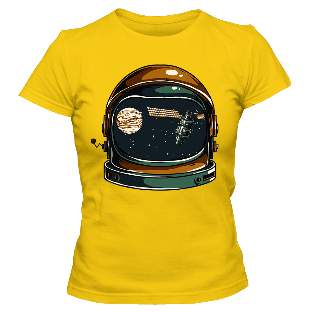 koszulka damska zolta astronauta