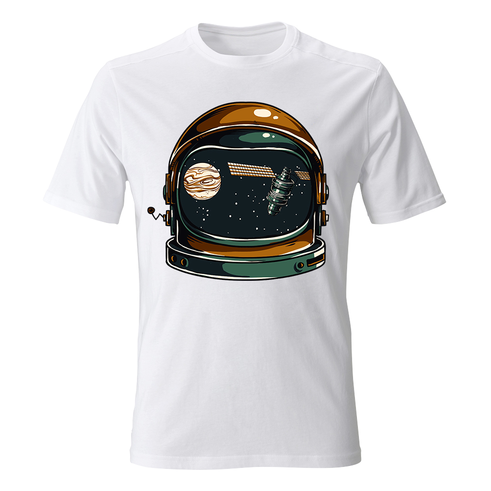 koszulka meska biala astronauta