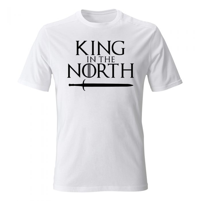 koszulka meska biala king in the north