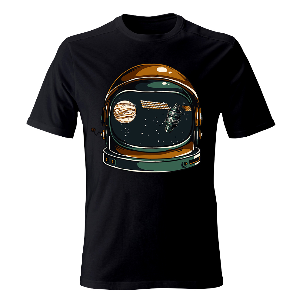 koszulka meska czarna astronauta