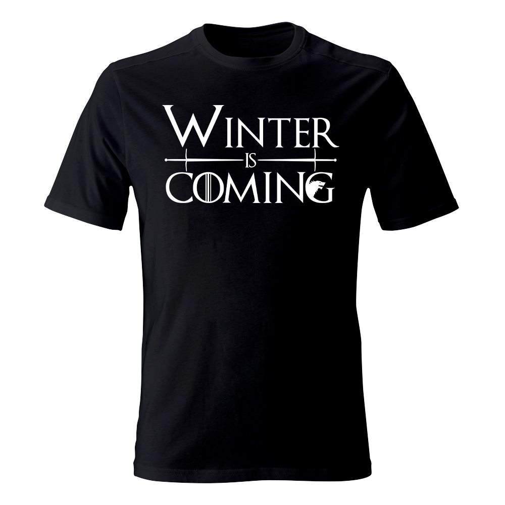 koszulka meska czarna winters is coming 1