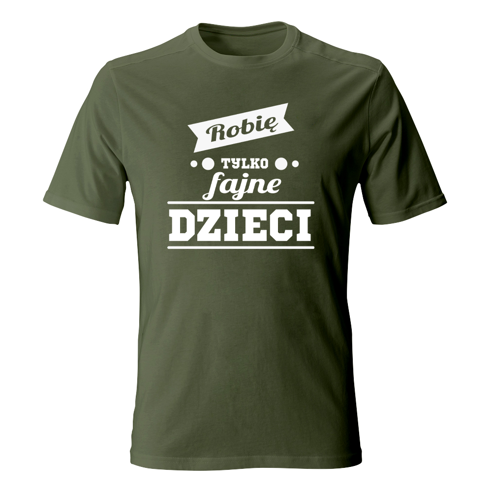 Koszulka męska ROBIĘ TYLKO FAJNE DZIECI