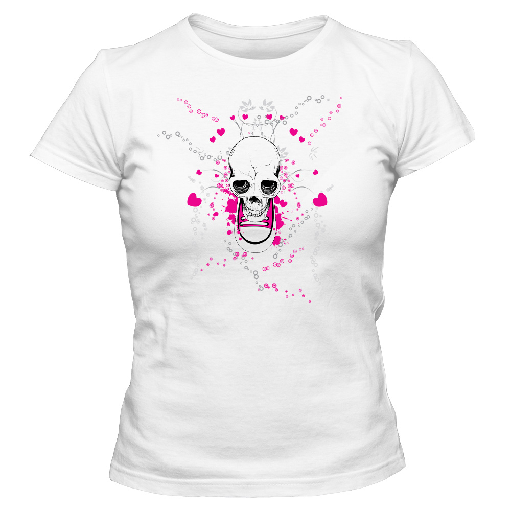 koszulka damska biala sugar skull 24