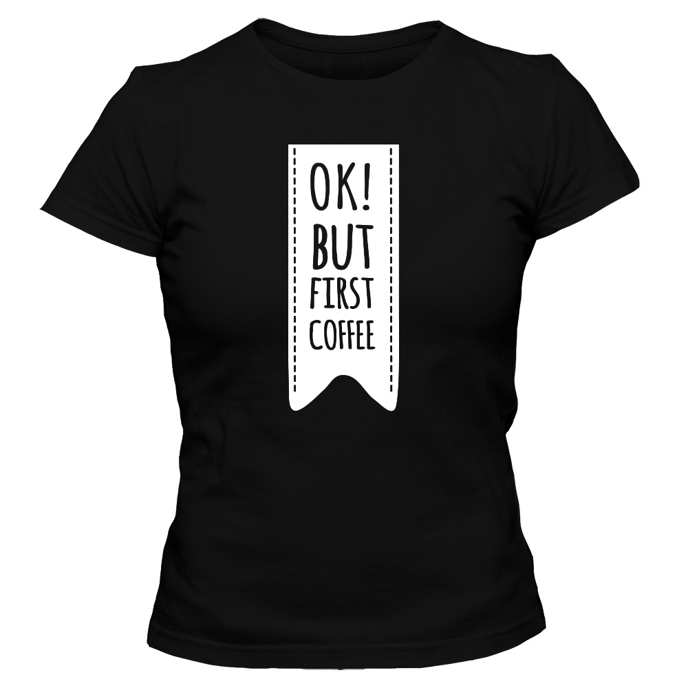 koszulka damska czarna coffee 14