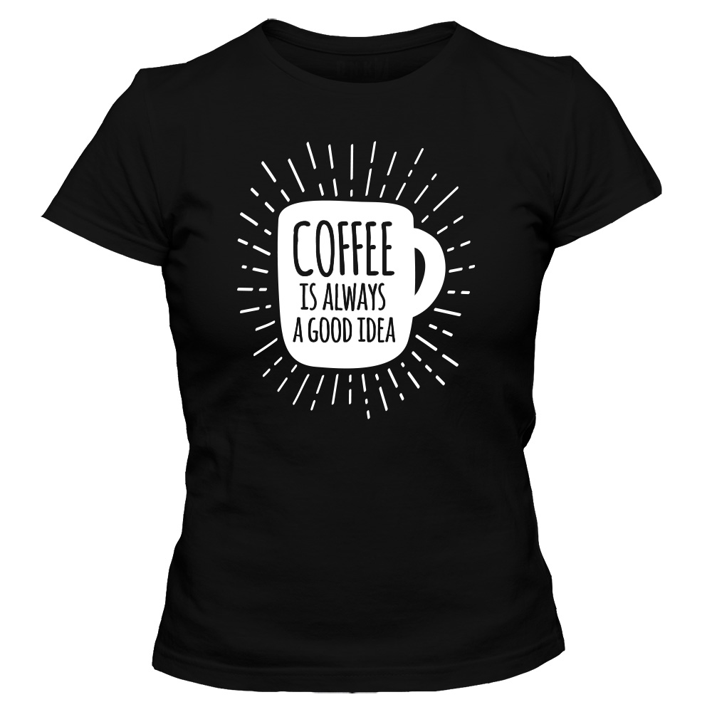 koszulka damska czarna coffee 16