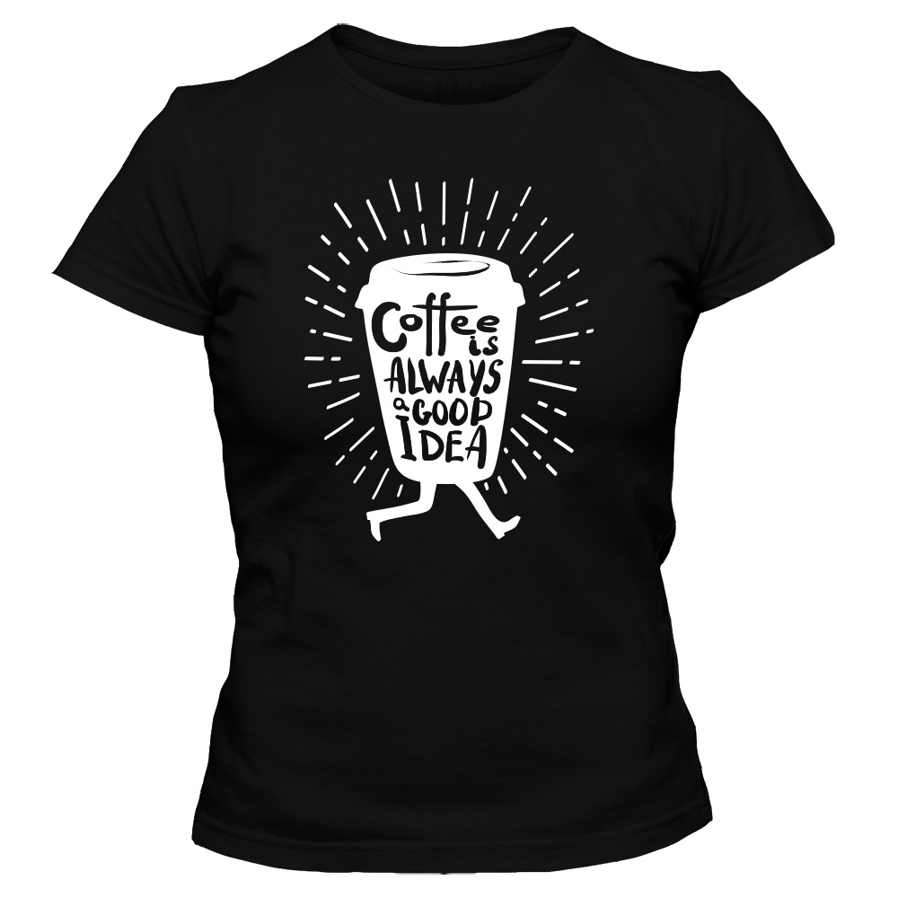 koszulka damska czarna coffee 17