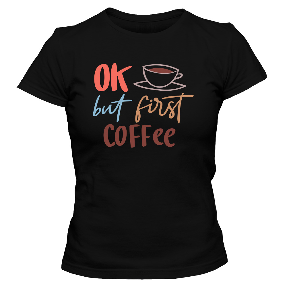koszulka damska czarna coffee 22