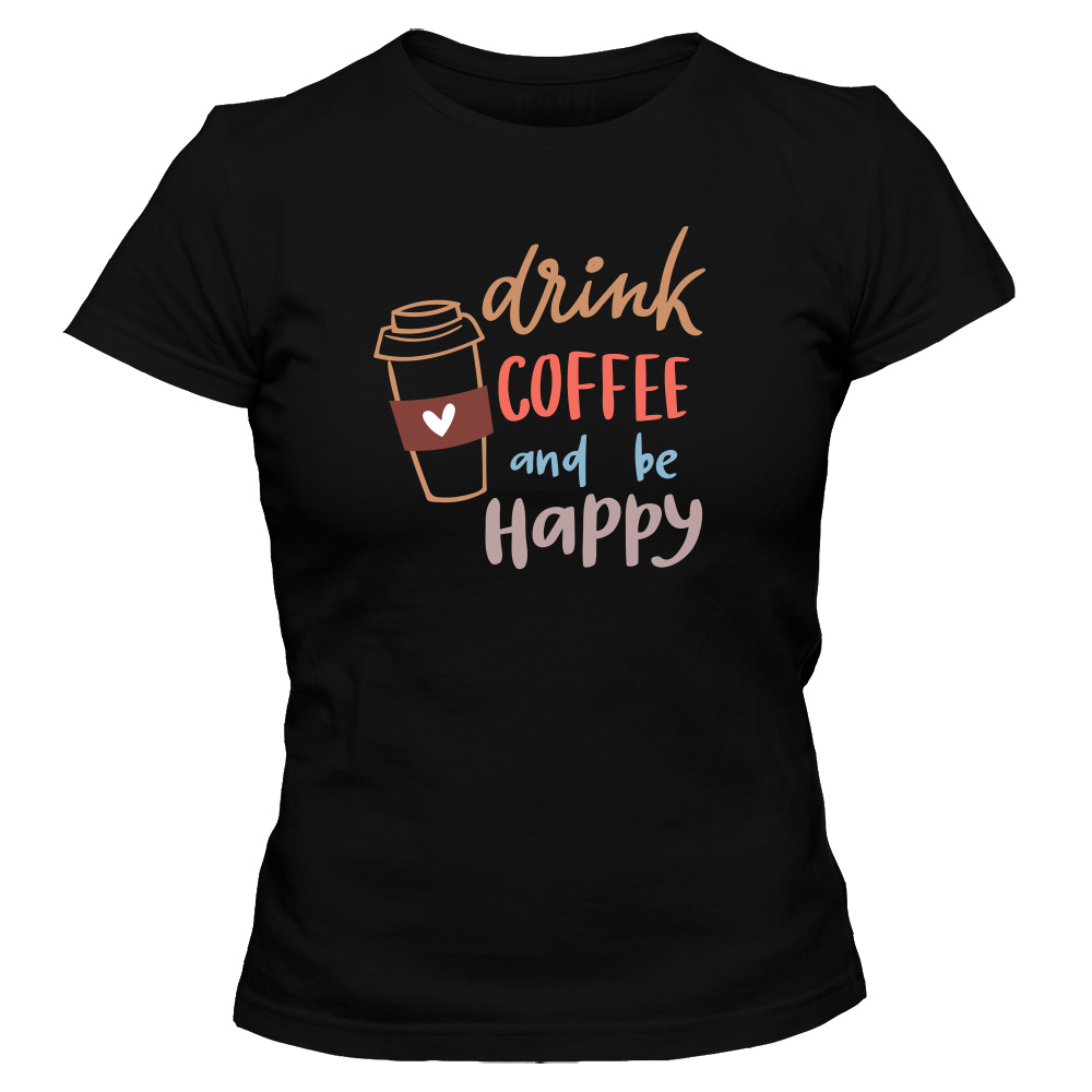 koszulka damska czarna coffee 27