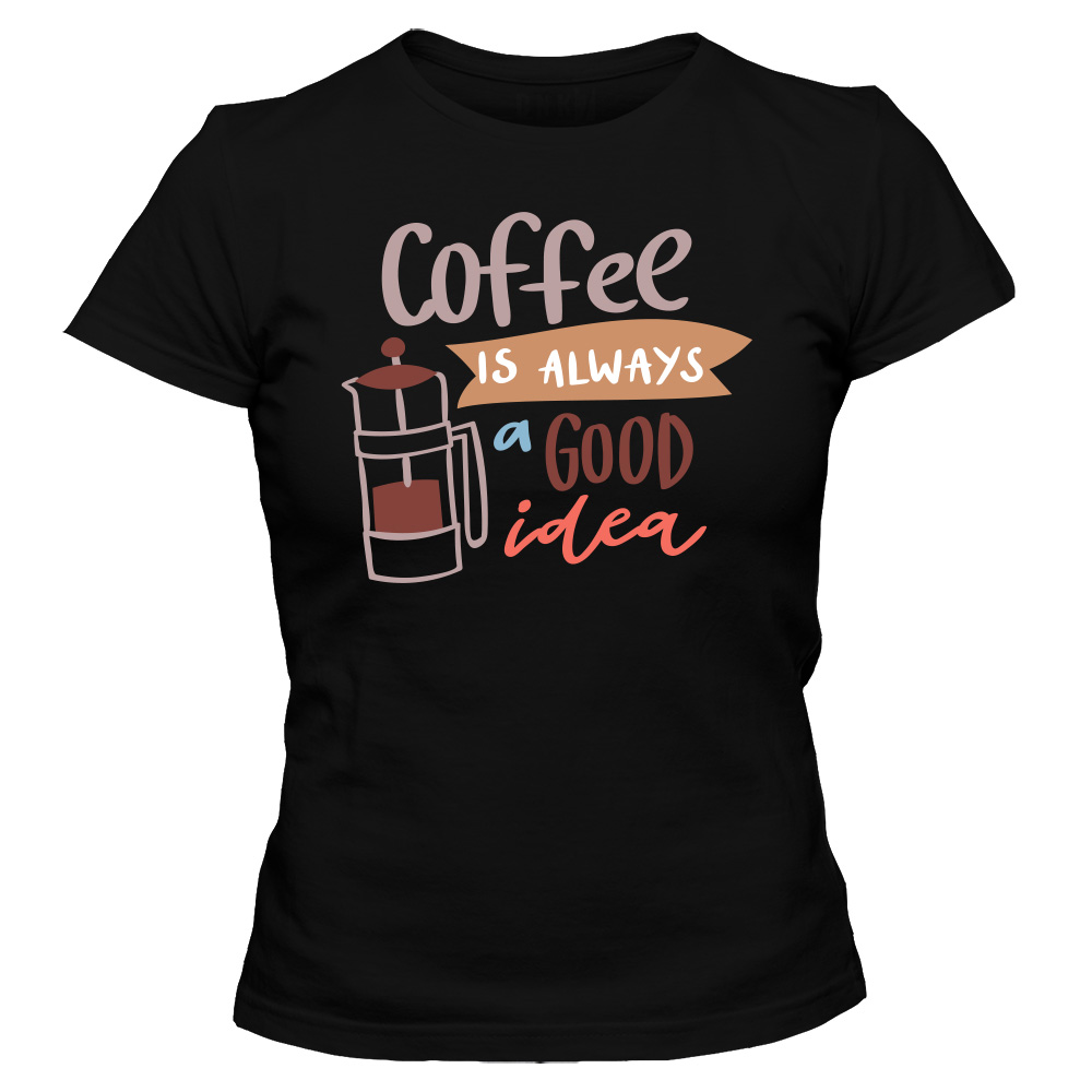 koszulka damska czarna coffee 28