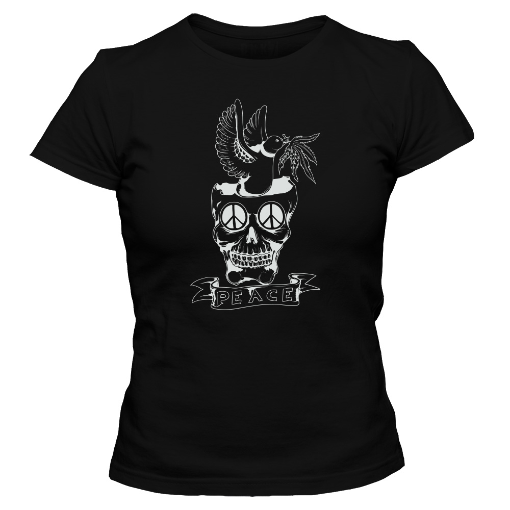 koszulka damska czarna sugar skull 06