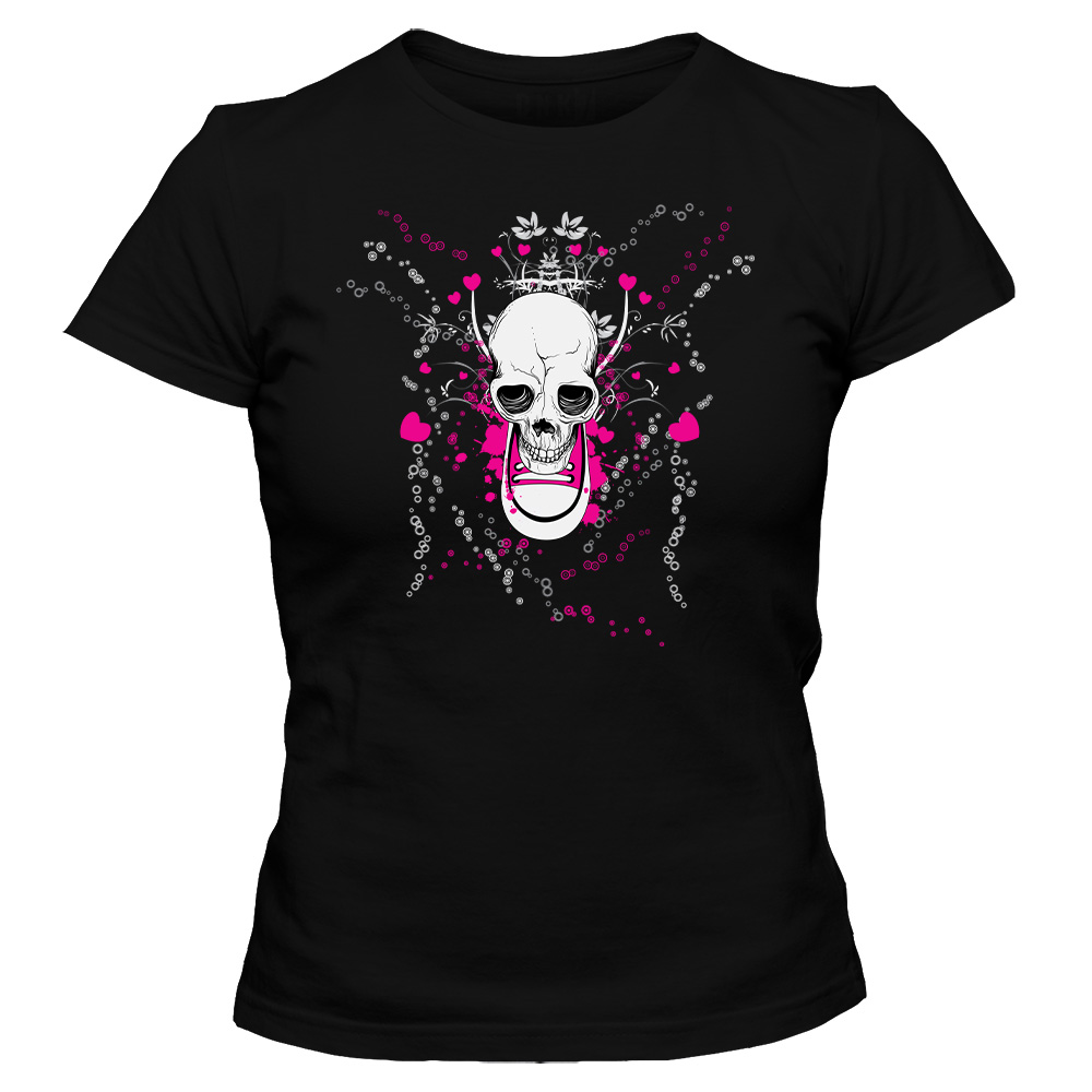 koszulka damska czarna sugar skull 24
