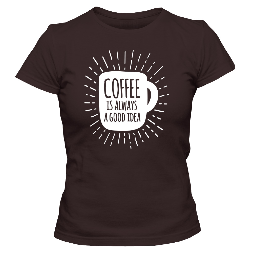 koszulka damska czekoladowa coffee 16