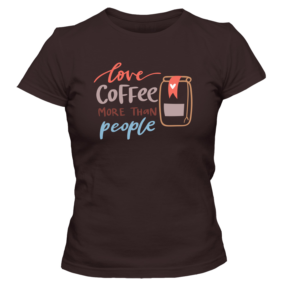 koszulka damska czekoladowa coffee 24