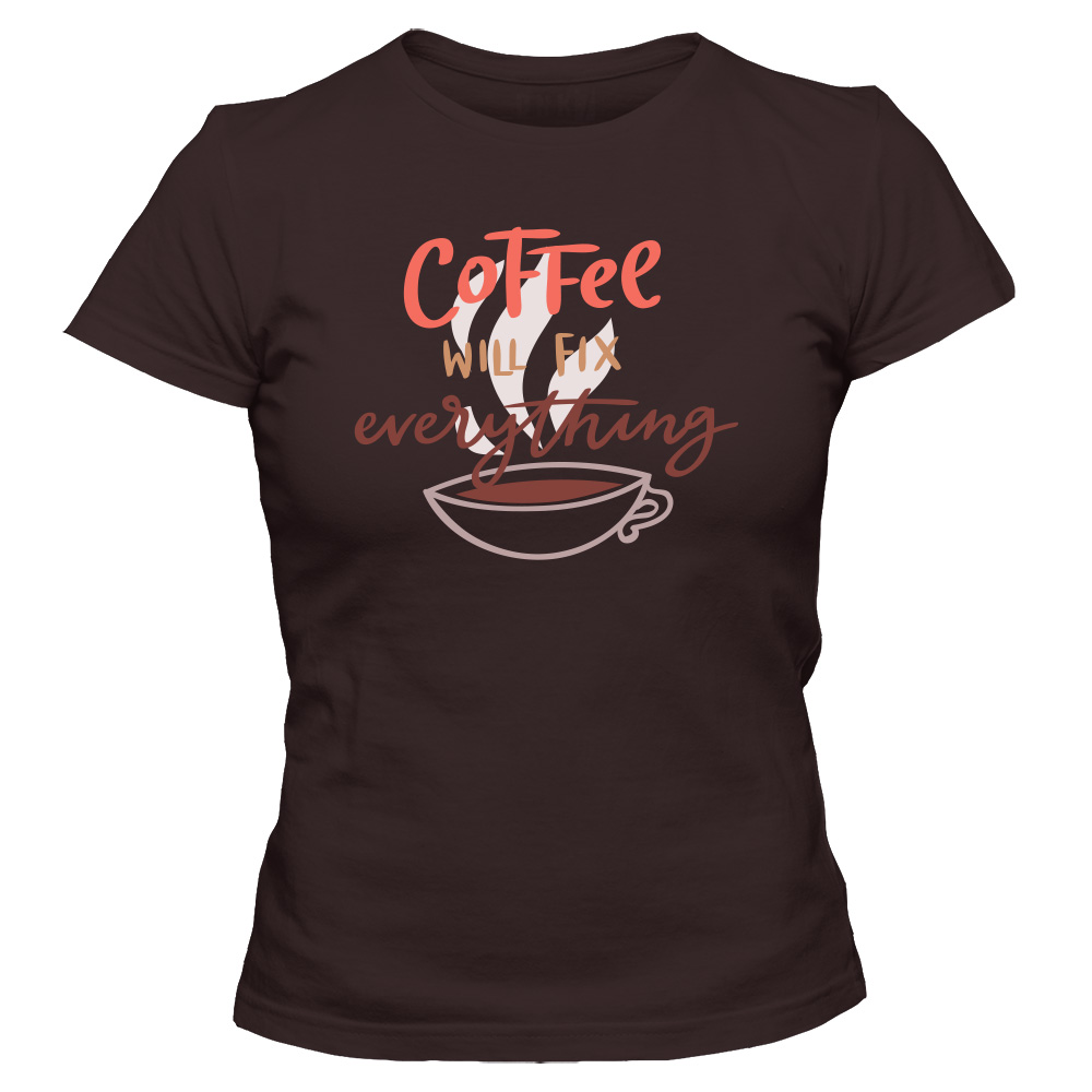 koszulka damska czekoladowa coffee 25