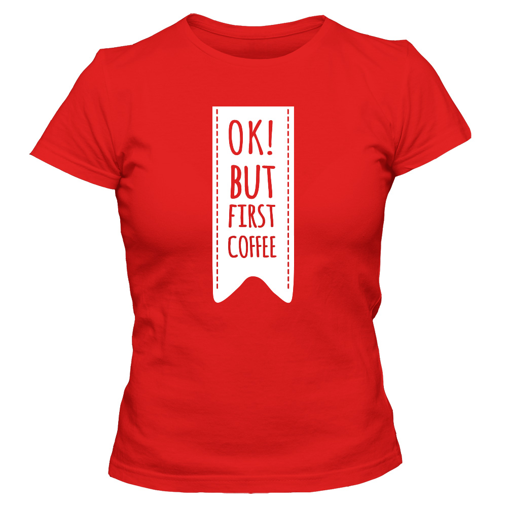 koszulka damska czerwona coffee 14