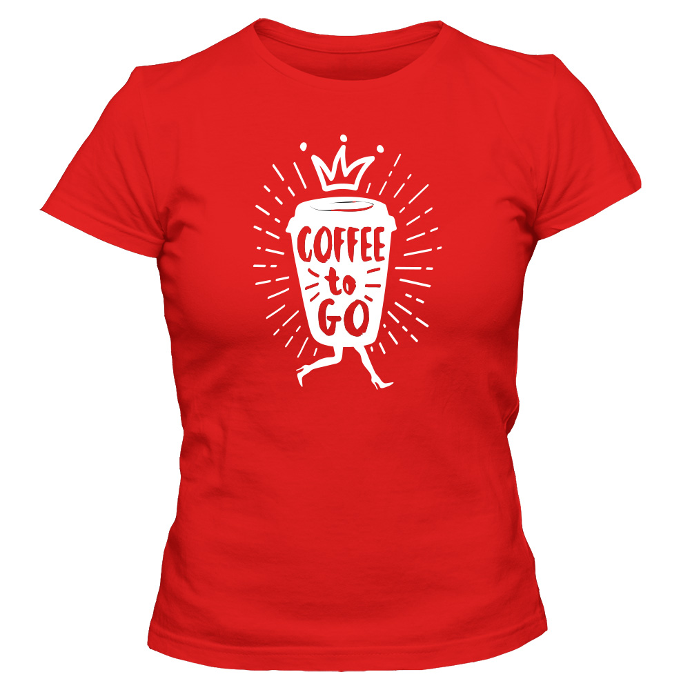 koszulka damska czerwona coffee 15
