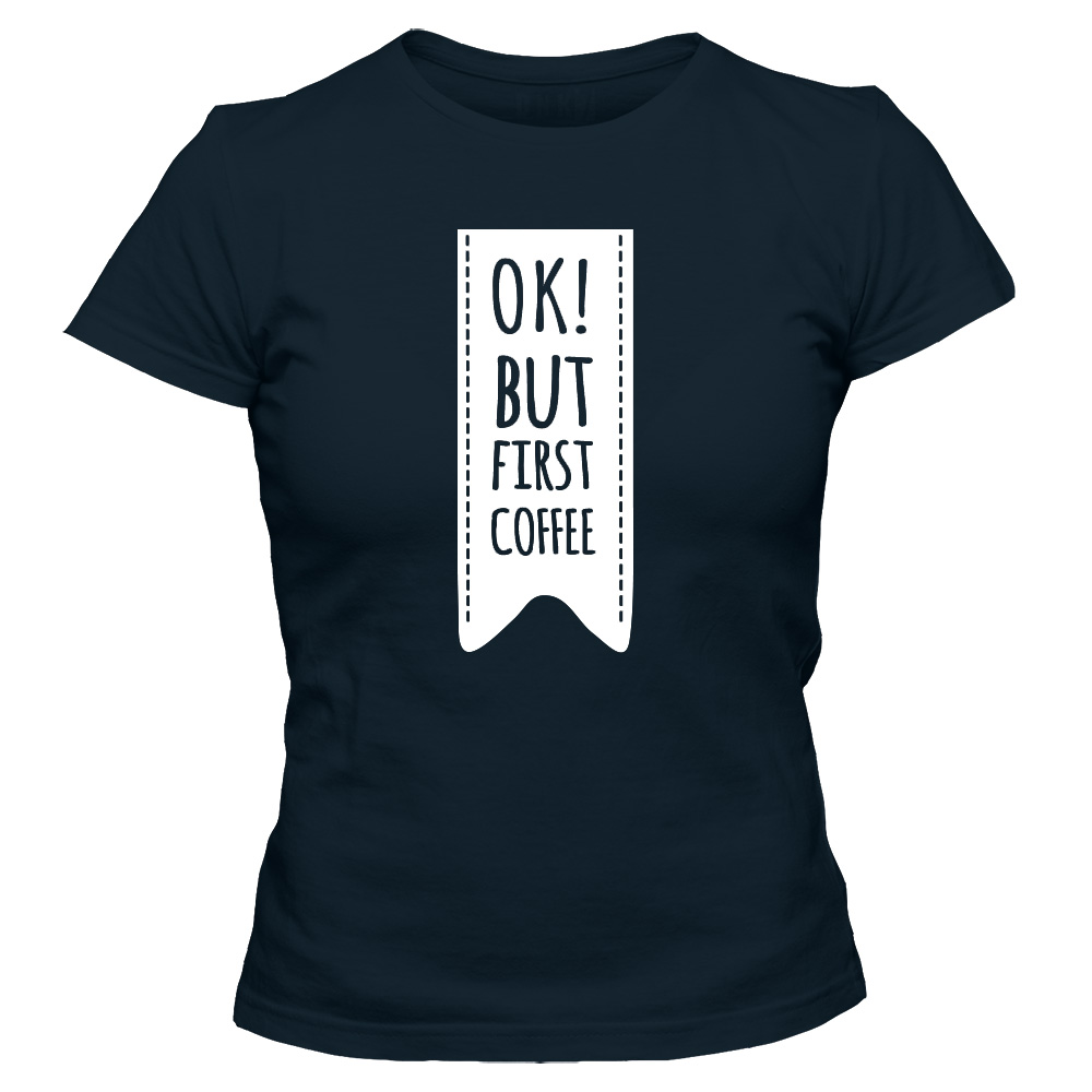 koszulka damska granatowa coffee 14