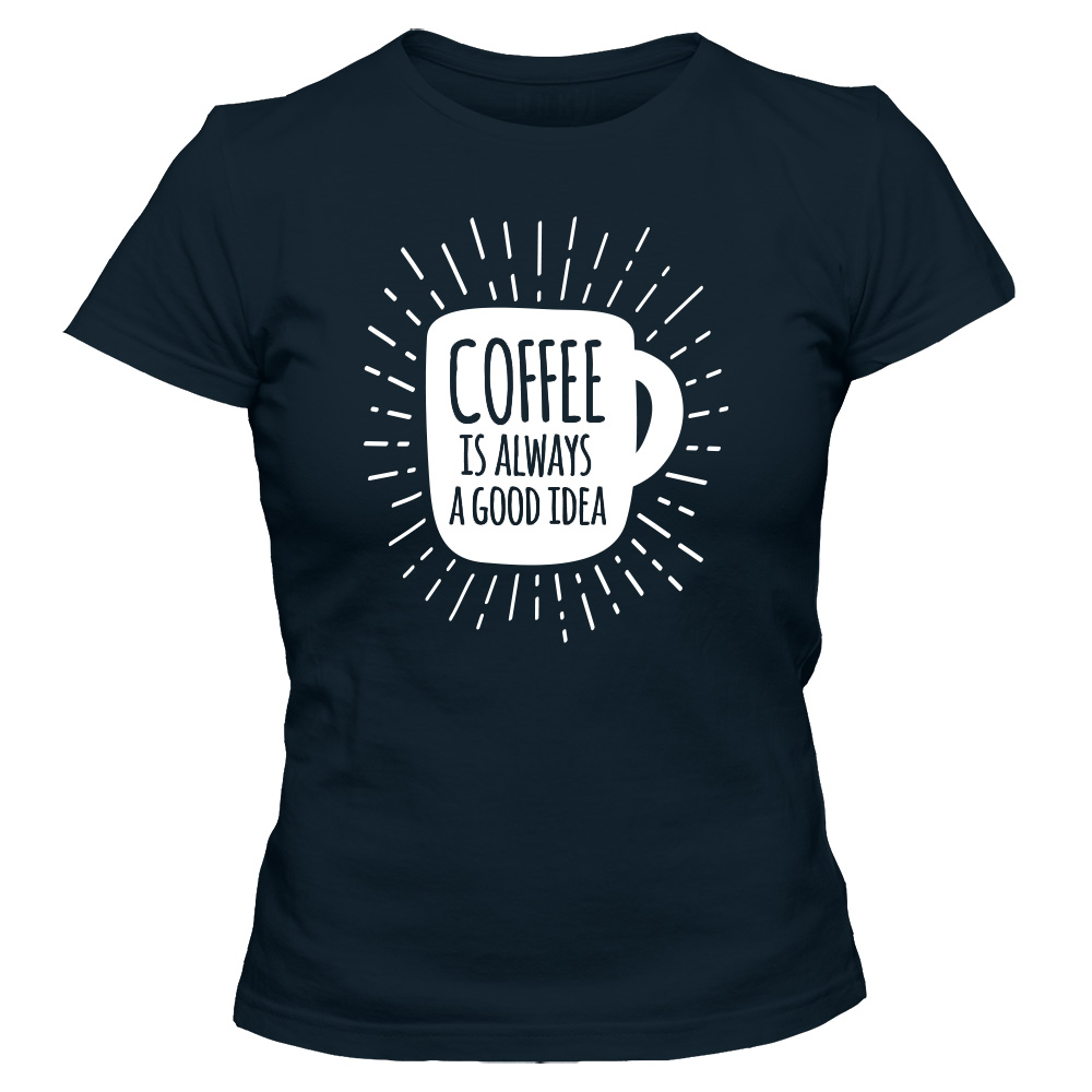 koszulka damska granatowa coffee 16