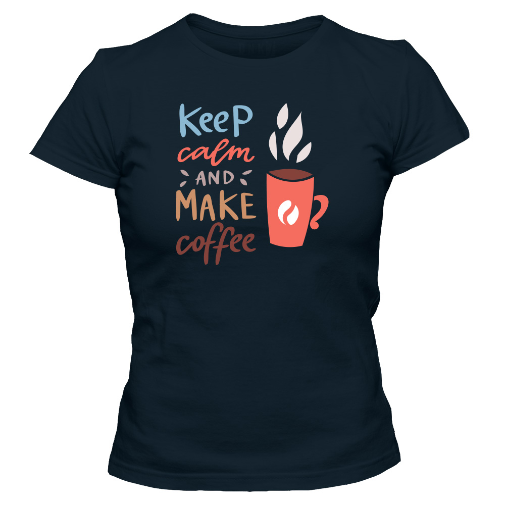 koszulka damska granatowa coffee 20