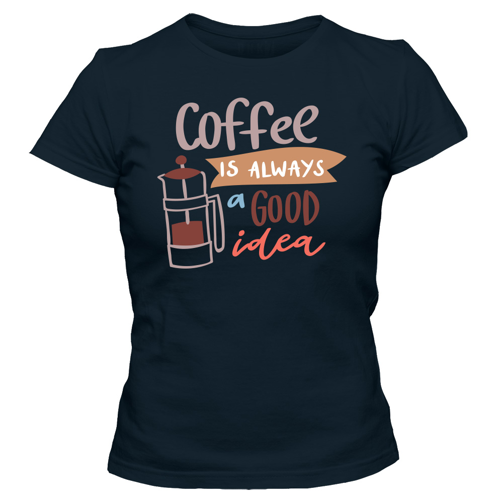 koszulka damska granatowa coffee 28
