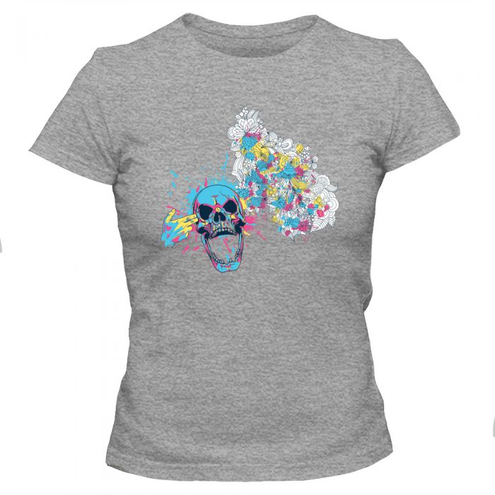 Koszulka damska z nadrukiem SUGAR SKULL 02