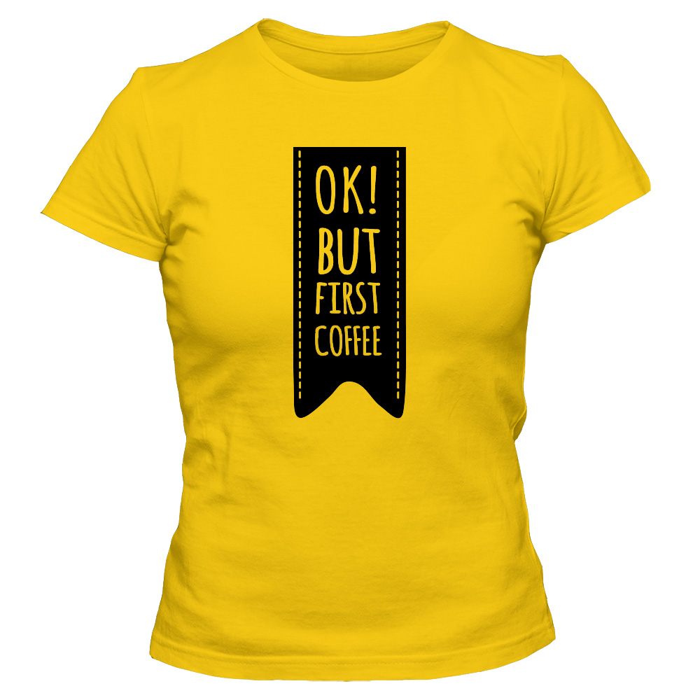 koszulka damska zolta coffee 14