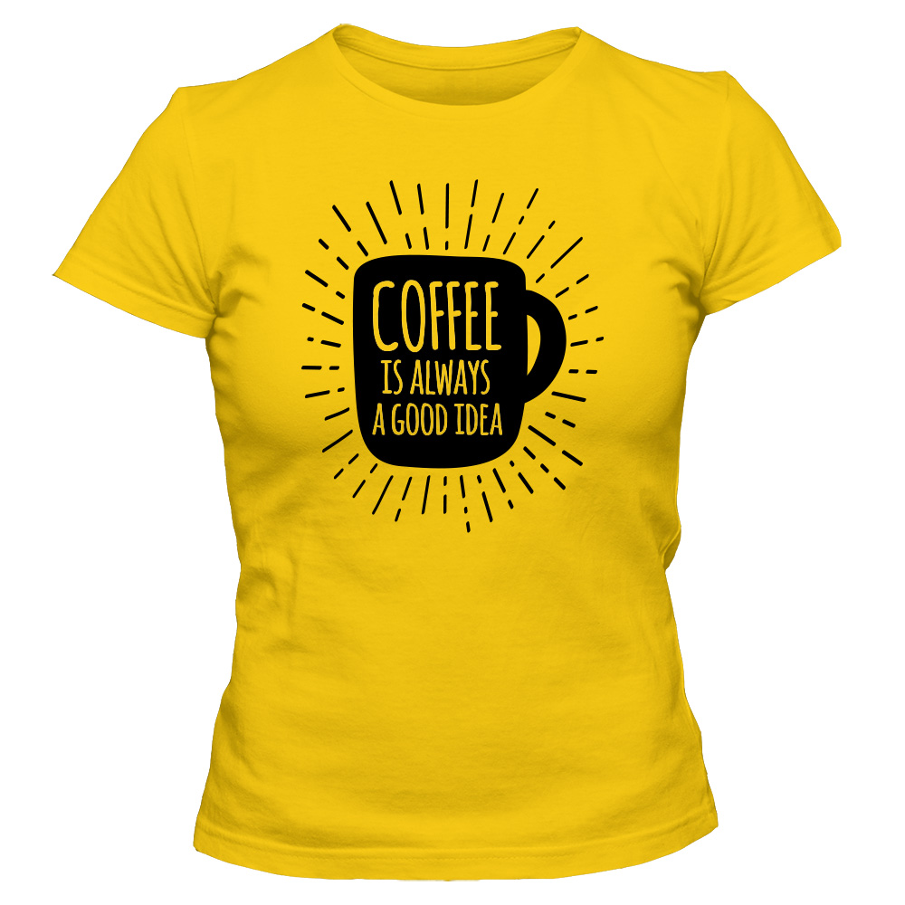 koszulka damska zolta coffee 16