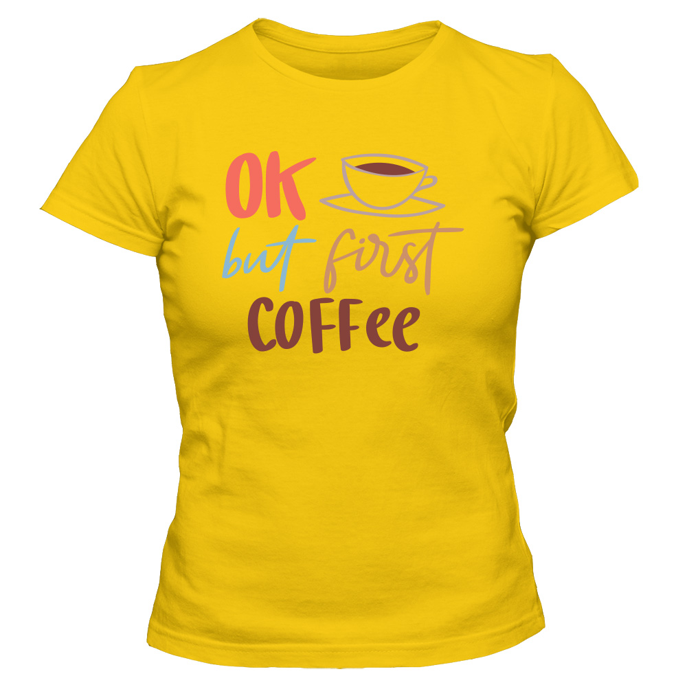 koszulka damska zolta coffee 22