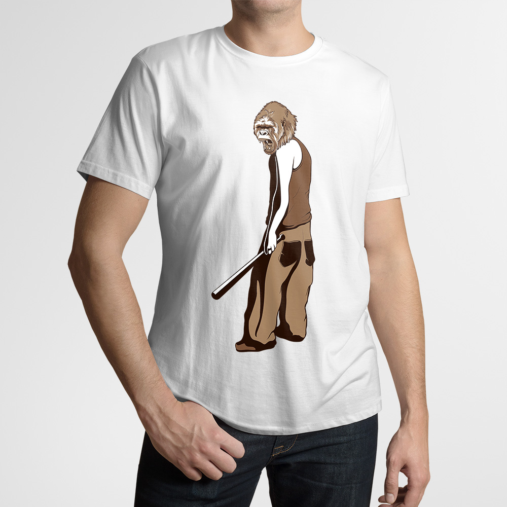 koszulka meska hipster monkey