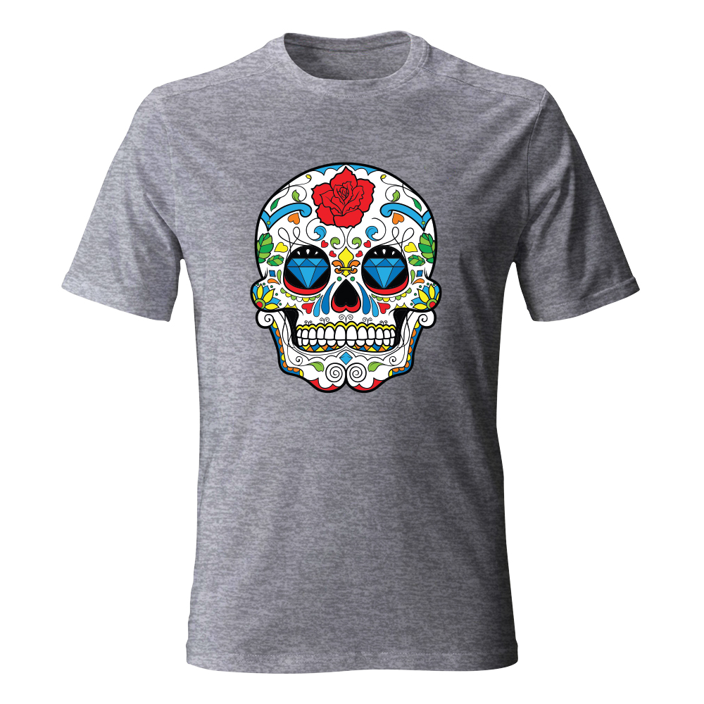 Koszulka męska z nadrukiem SUGAR SKULL 25