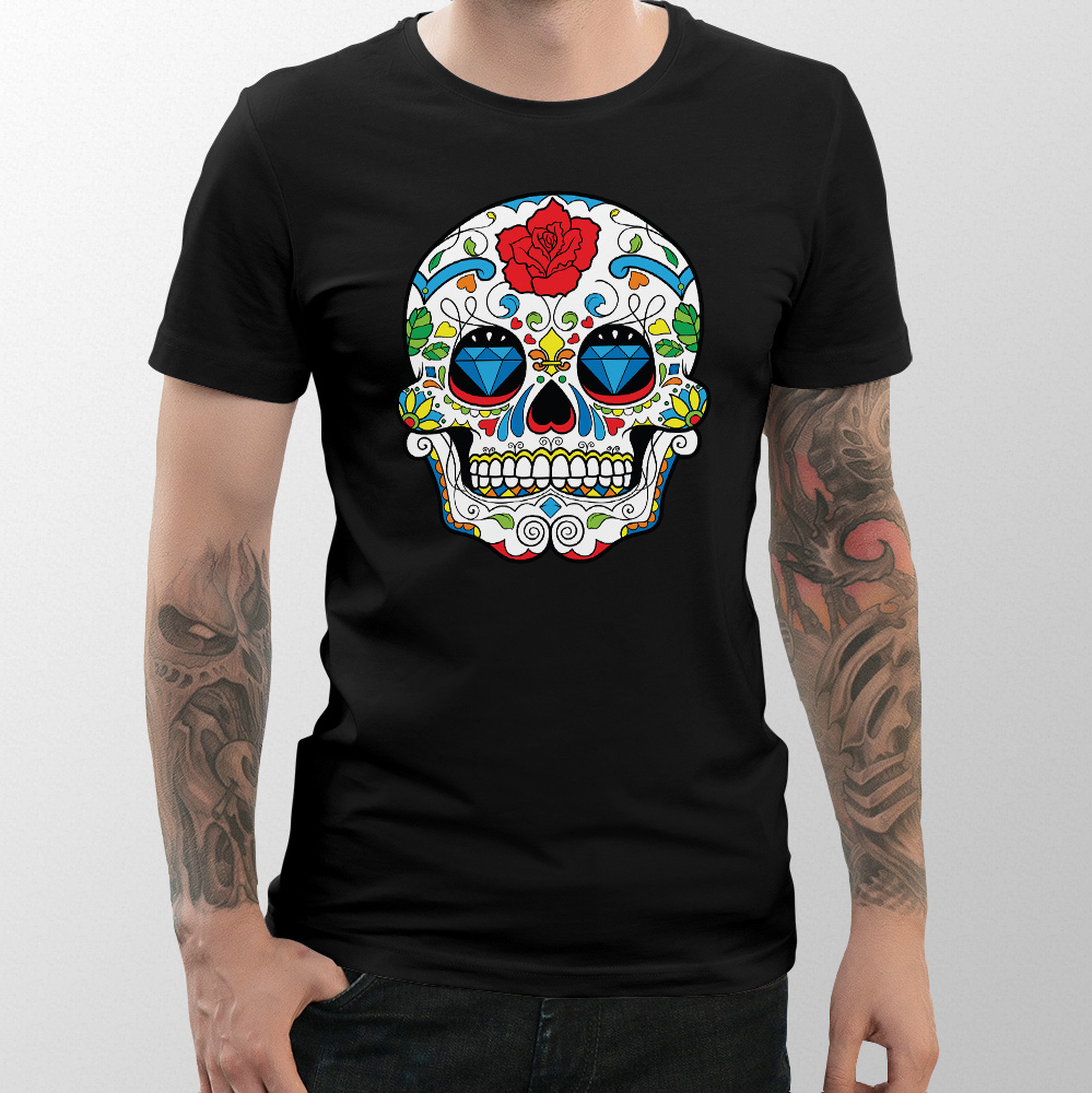 koszulka meska sugar skull 25