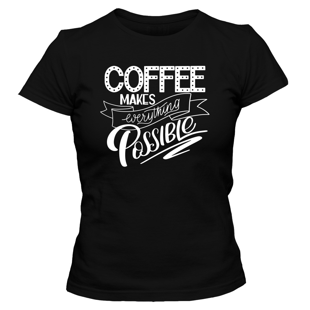 koszulka damska czarna coffee 34