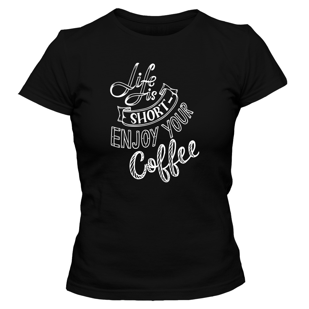 koszulka damska czarna coffee 35