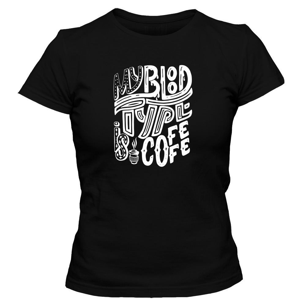 koszulka damska czarna coffee 42