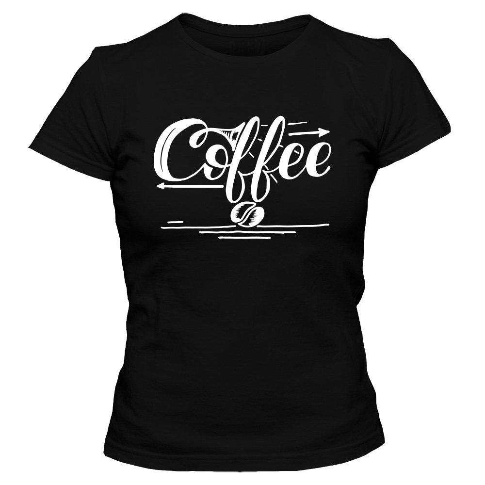 koszulka damska czarna coffee 43