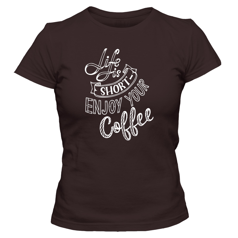 koszulka damska czekoladowa coffee 35