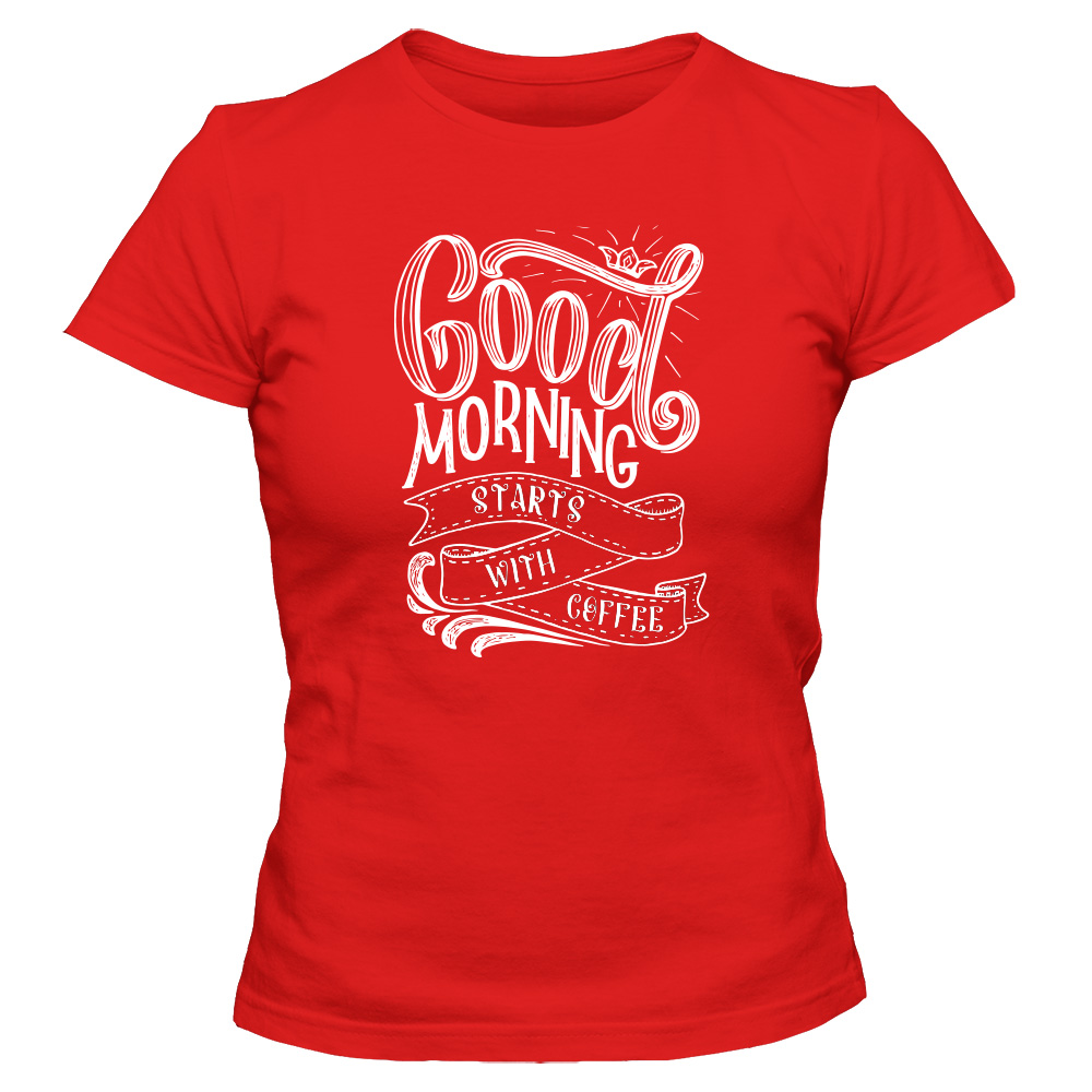 koszulka damska czerwona coffee 37