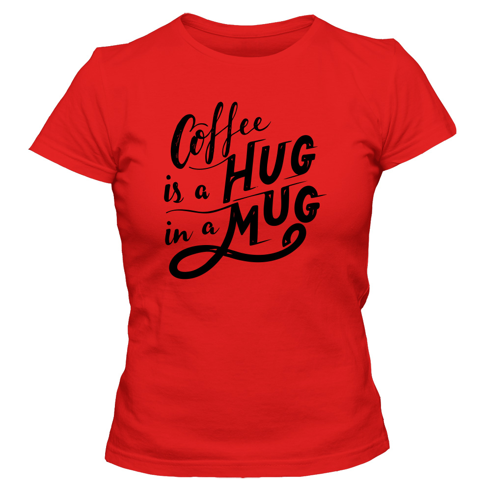 koszulka damska czerwona coffee 41