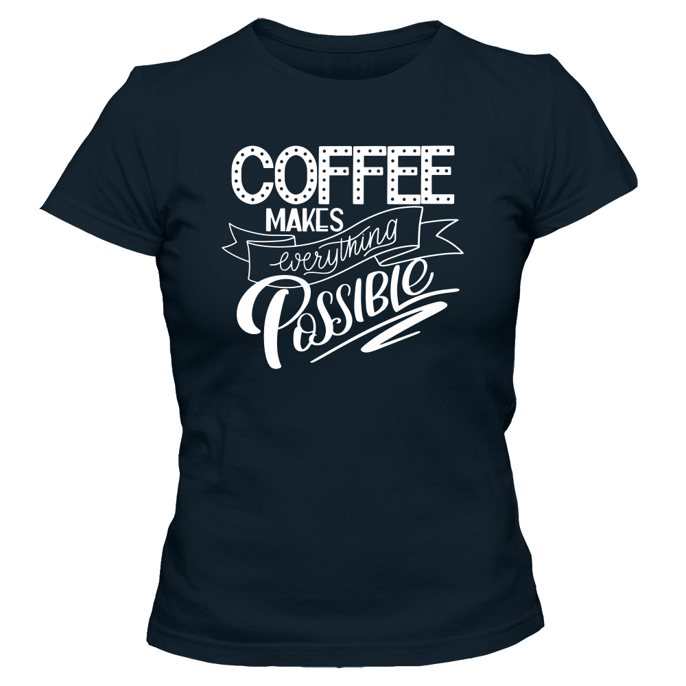 koszulka damska granatowa coffee 34