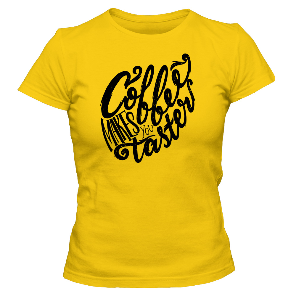 koszulka damska zolta coffee 32