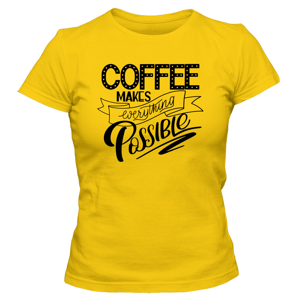 koszulka damska zolta coffee 34