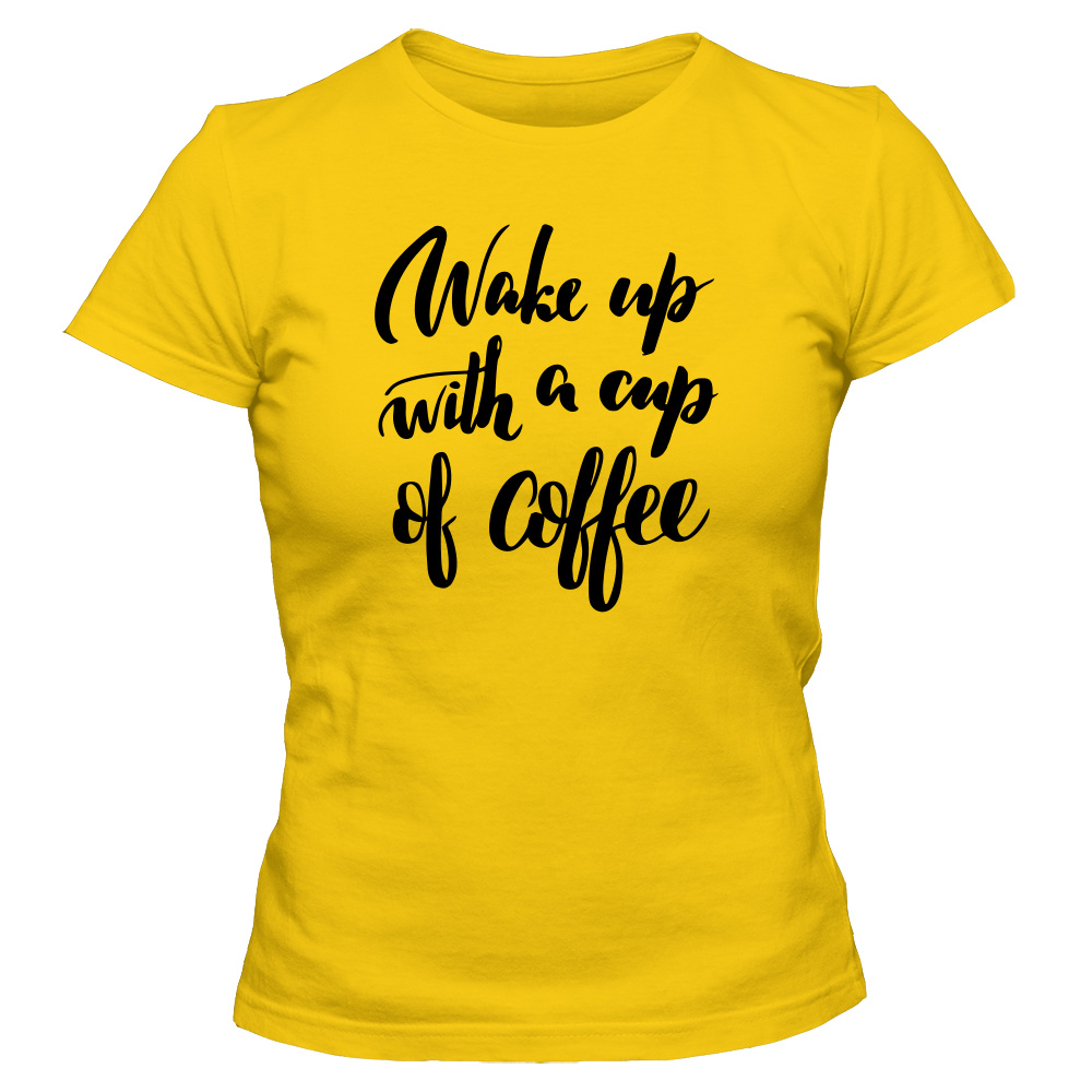 koszulka damska zolta coffee 40
